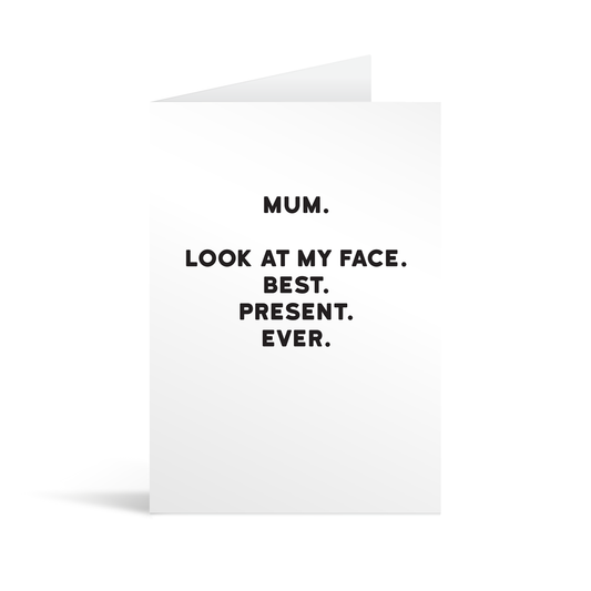 Best Present Mum Mother's Day Card