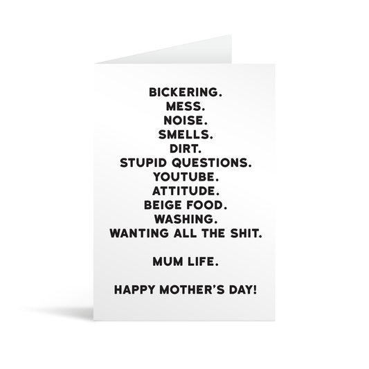 Mum Life Mother's Day Card