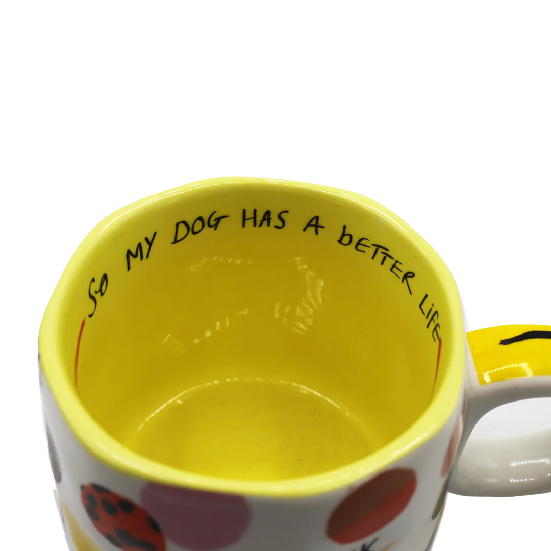 I work hard' Dog Mug