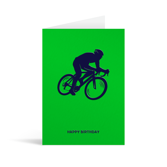 Cycling Green Birthday Card