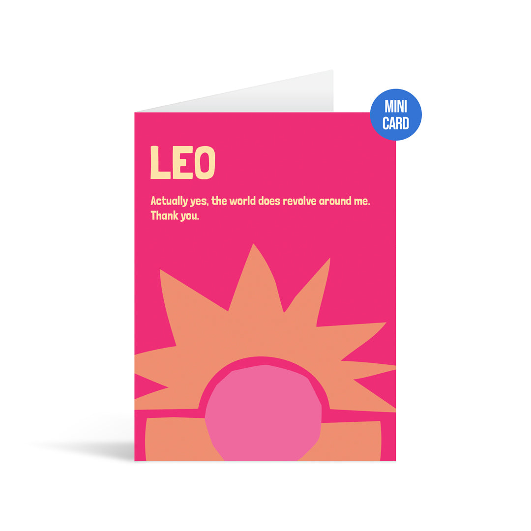 Leo Zodiac Greeting Card