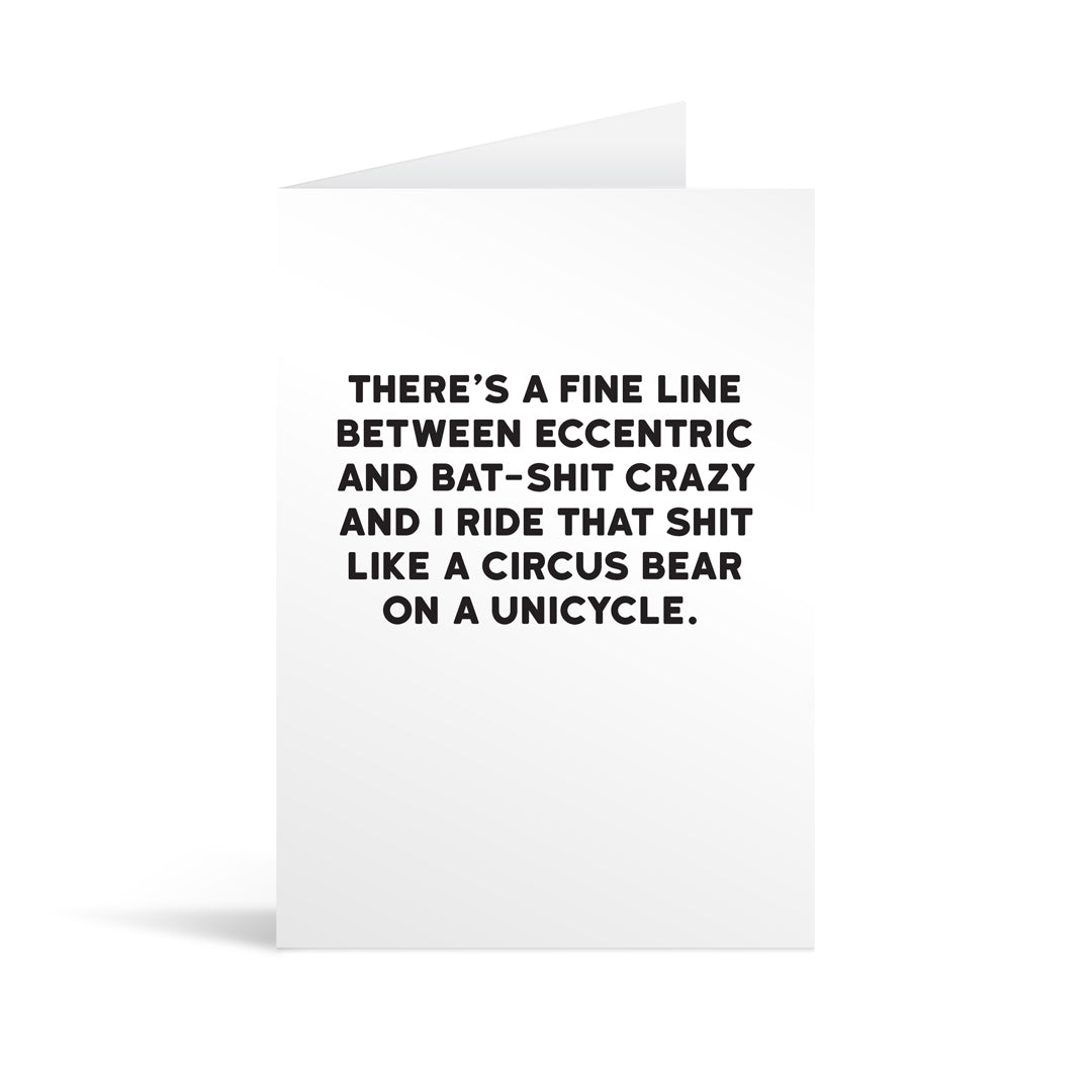 Unicycle Greeting Card