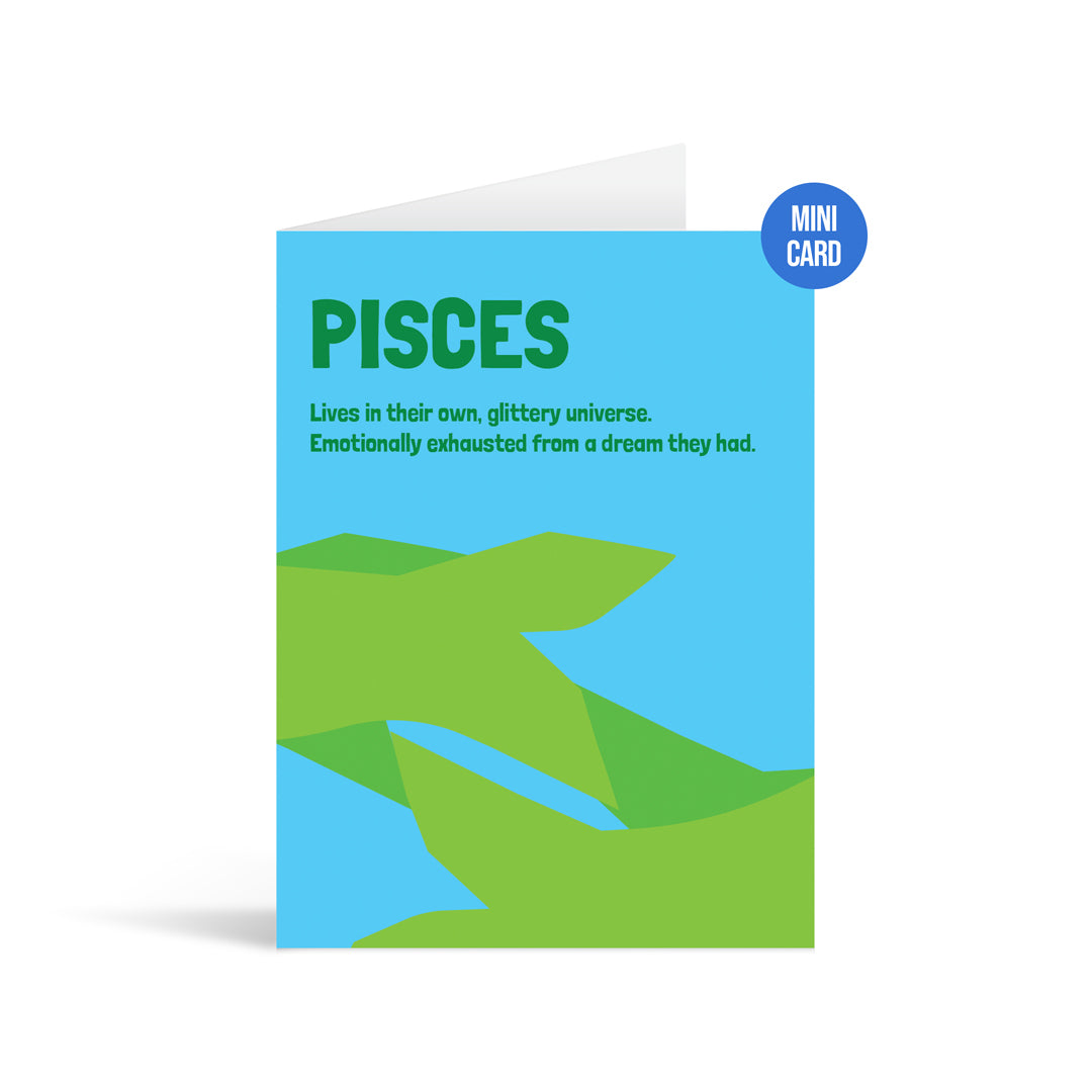 Pisces Zodiac Greeting Card