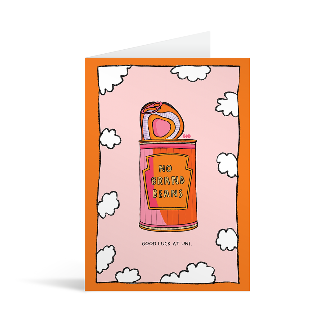 Good Luck at Uni Gold Foiled Greeting Card