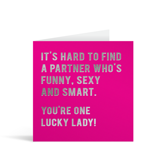 Lucky Lady funny card