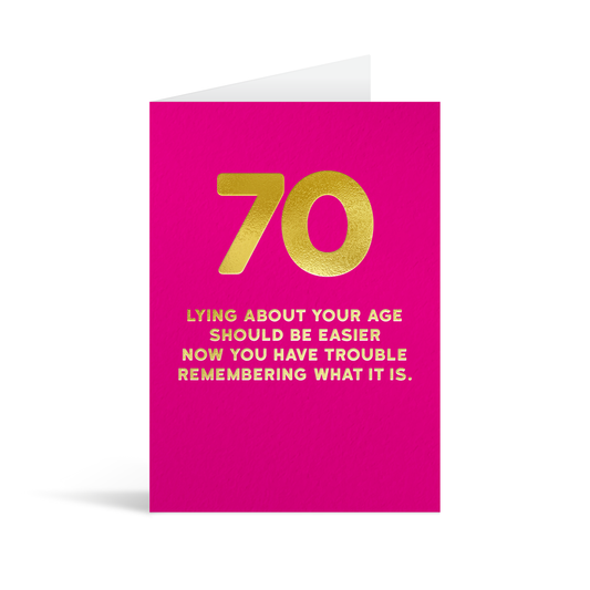 70 Lying Greetings Card