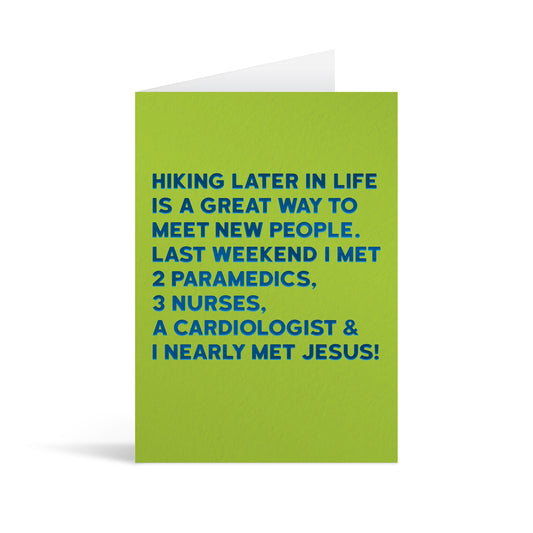 Hiking Greetings Card