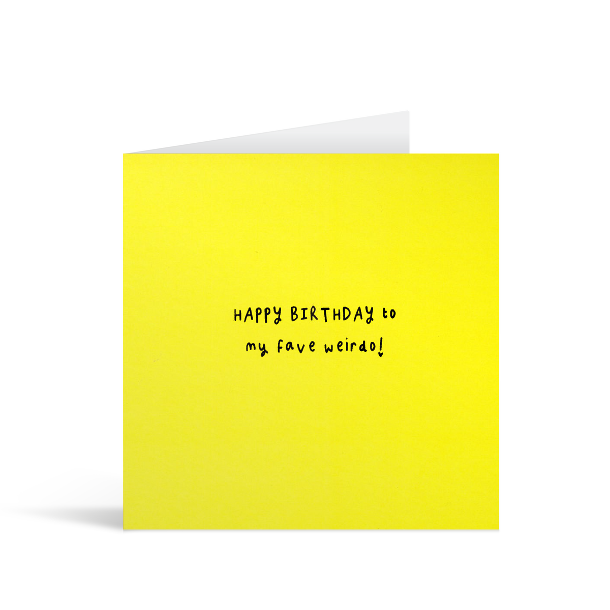 Favourite Weirdo Birthday Card