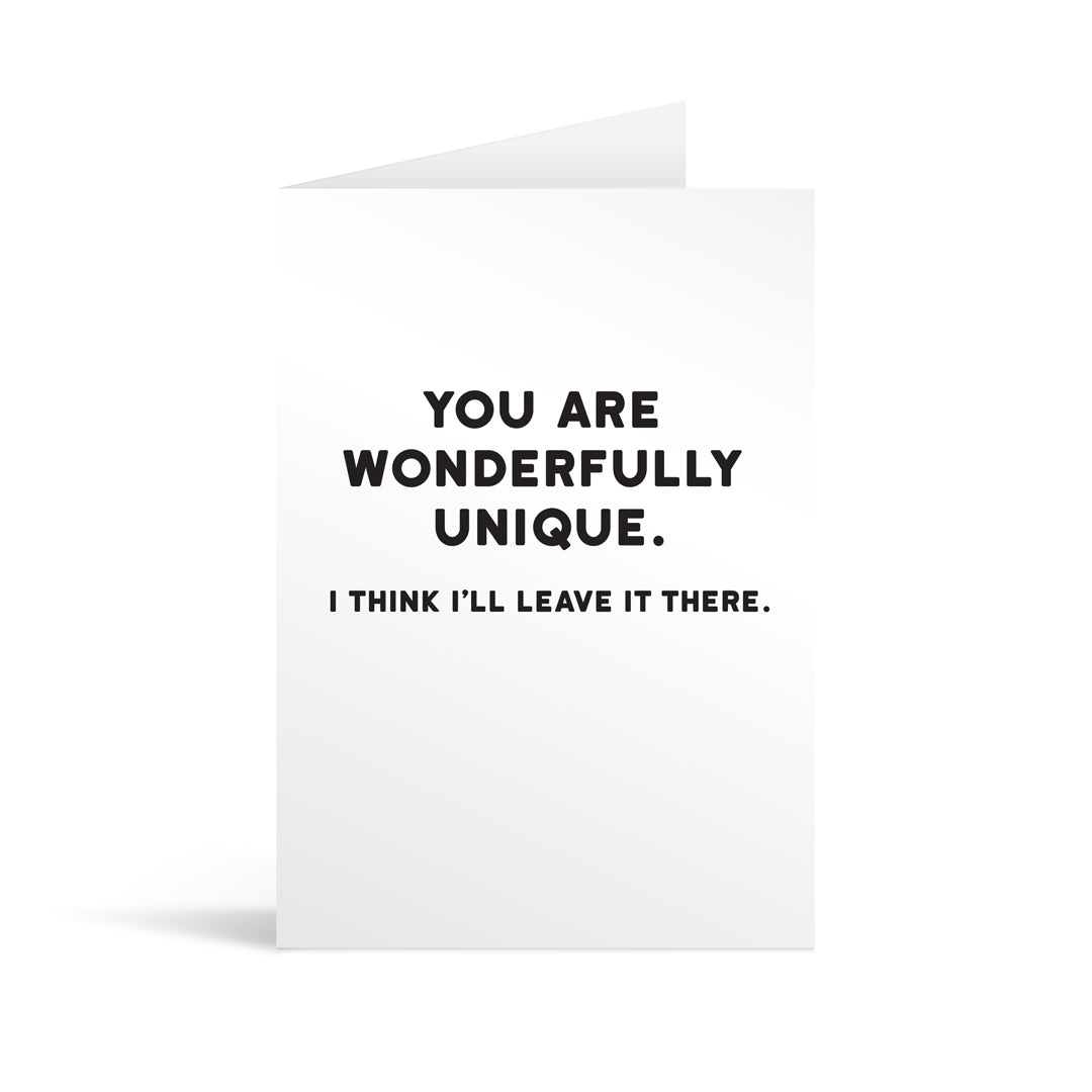 Wonderfully Unique Greeting Card