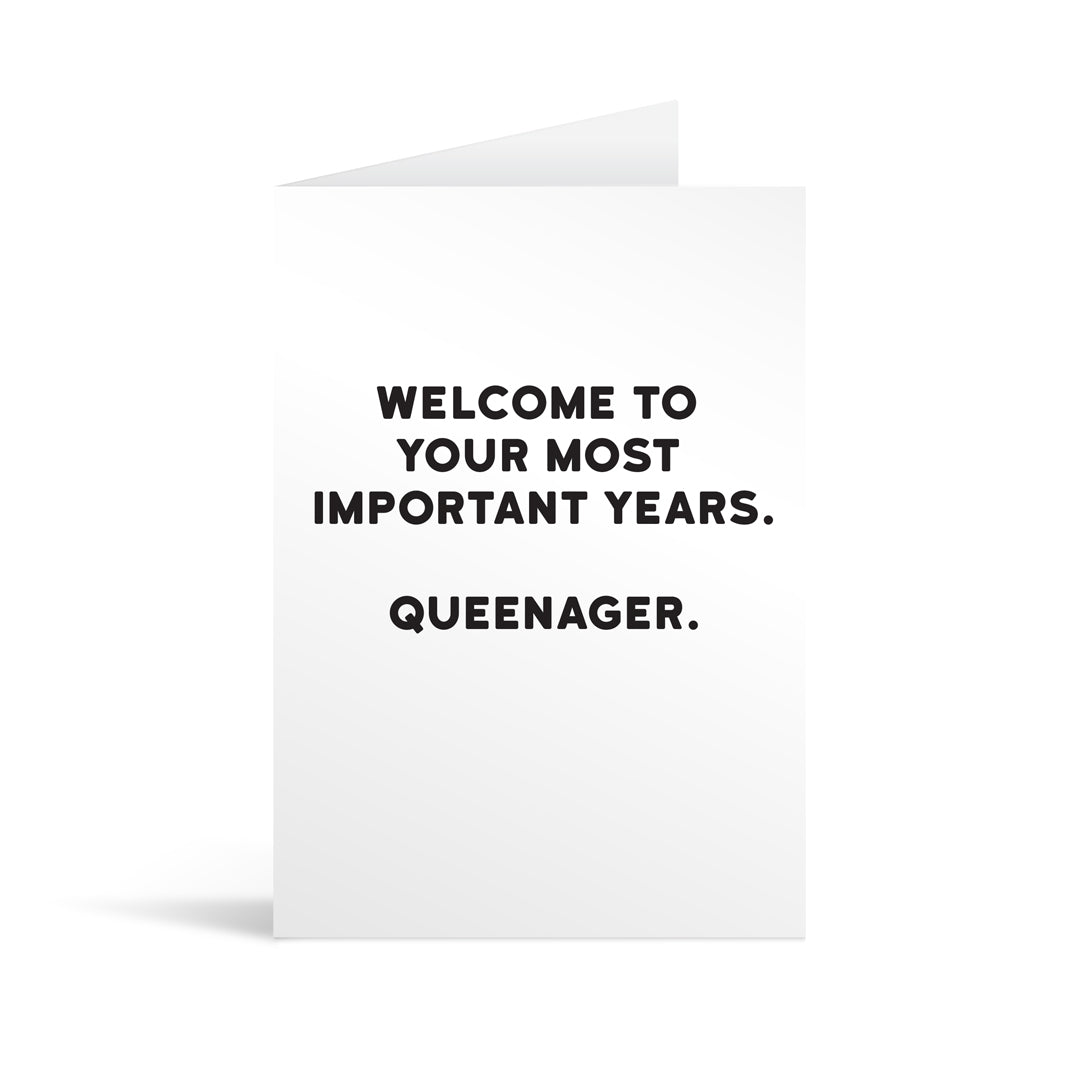 Queenager Greeting Card