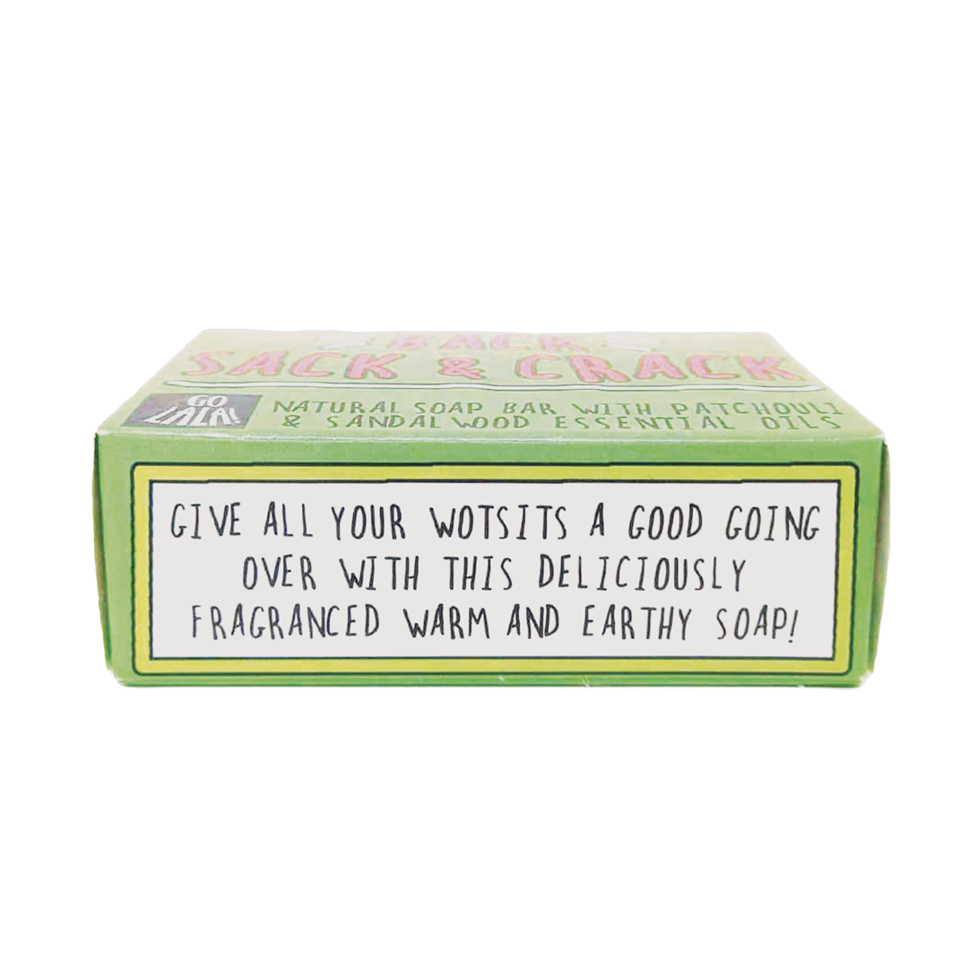 Back, sack and crack Soap Bar