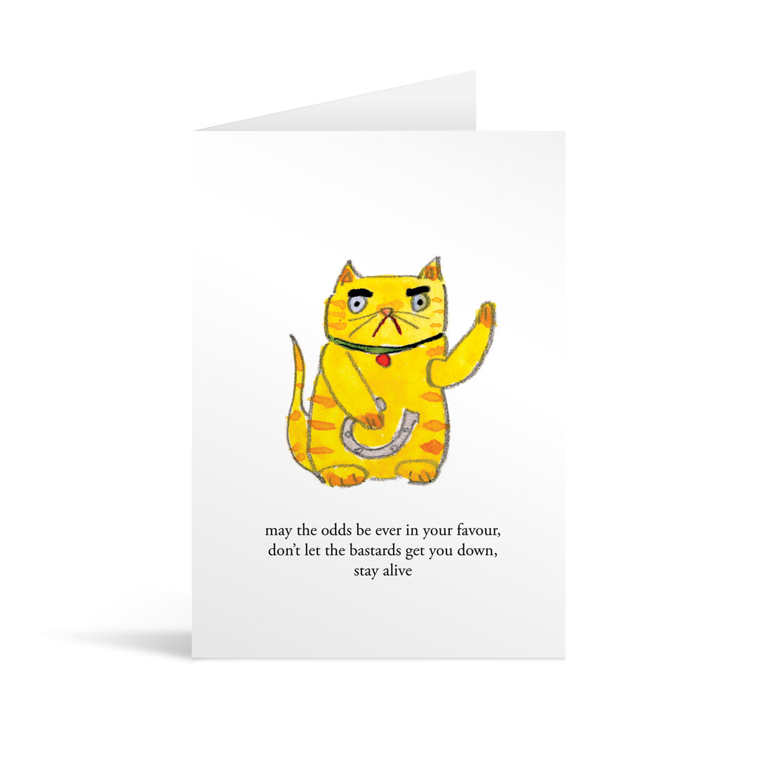 Lucky Cat Greeting Card