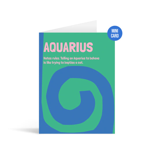 Aquarius Zodiac Greeting Card