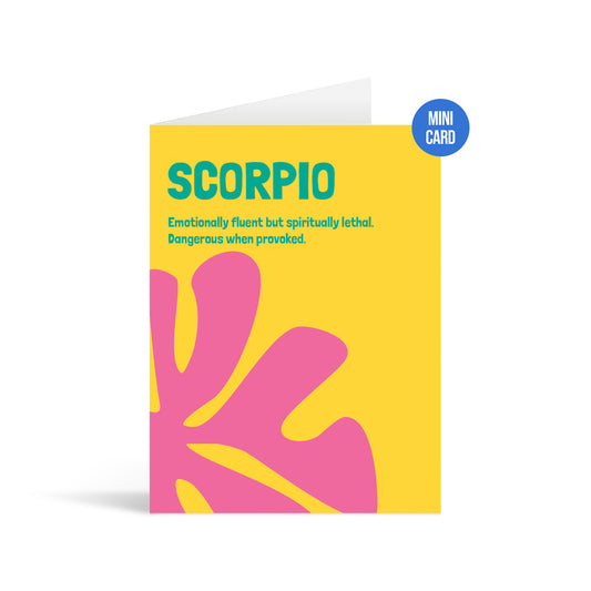 Scorpio Zodiac Greeting Card