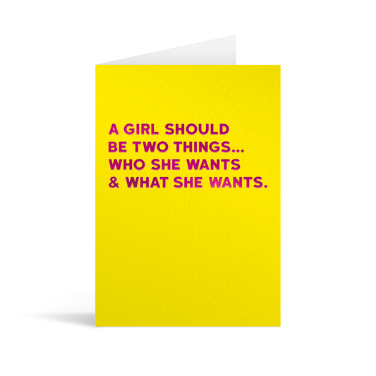 Girl Greeting Card
