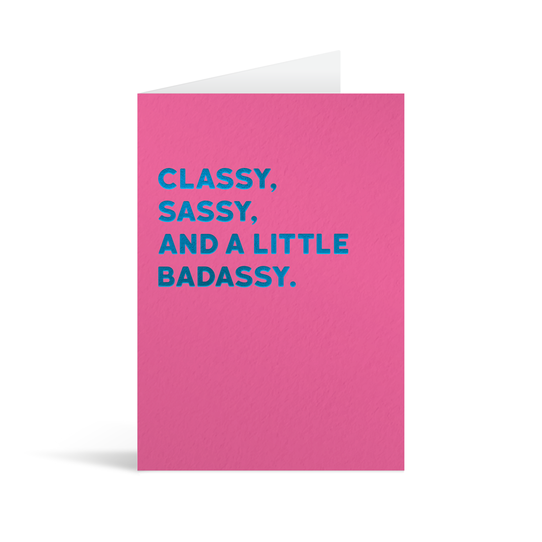 Badassy Greeting Card