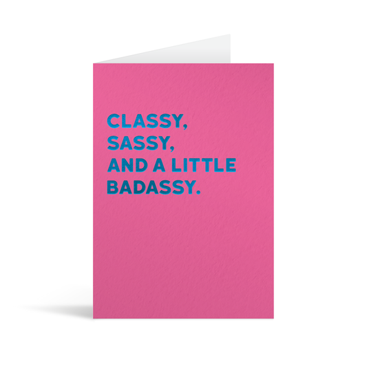 Badassy Greeting Card