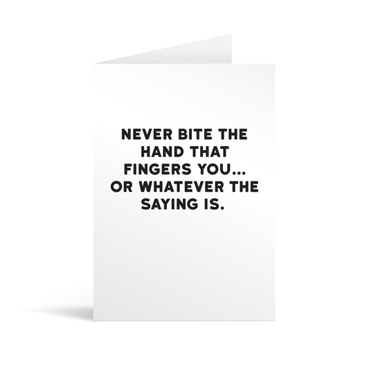 Bite Greeting Card