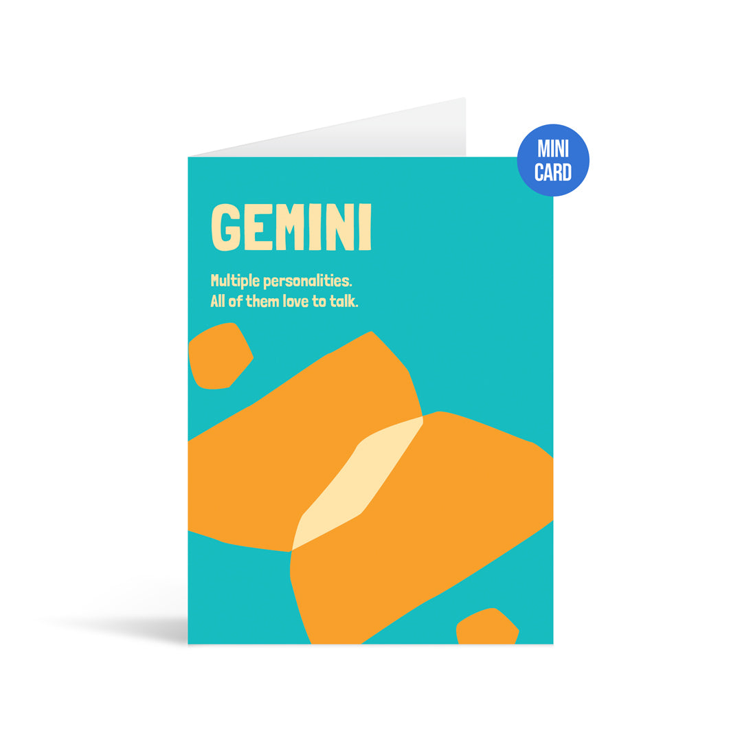Gemini Zodiac Greeting Card
