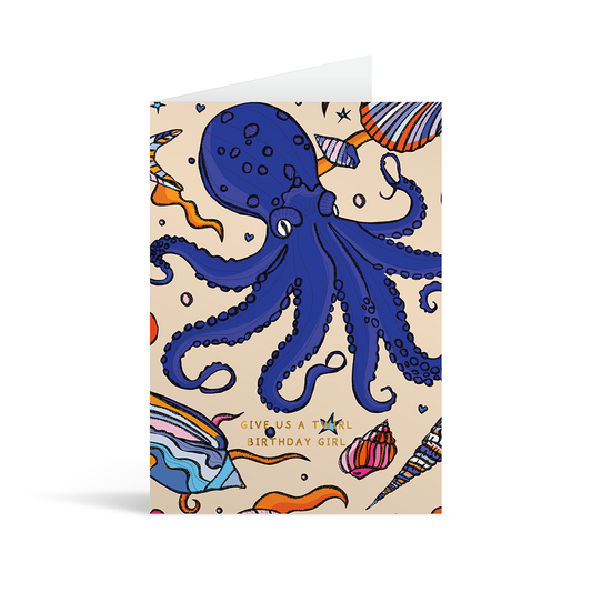 Give us a Twirl Birthday Card