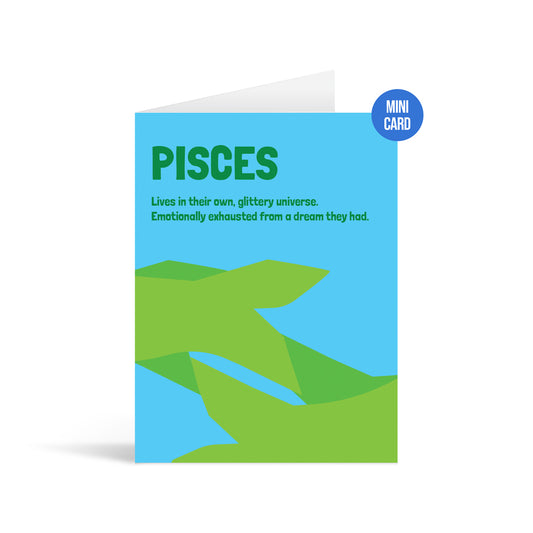 Pisces Zodiac Greeting Card