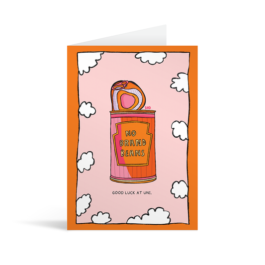 Good Luck at Uni Gold Foiled Greeting Card